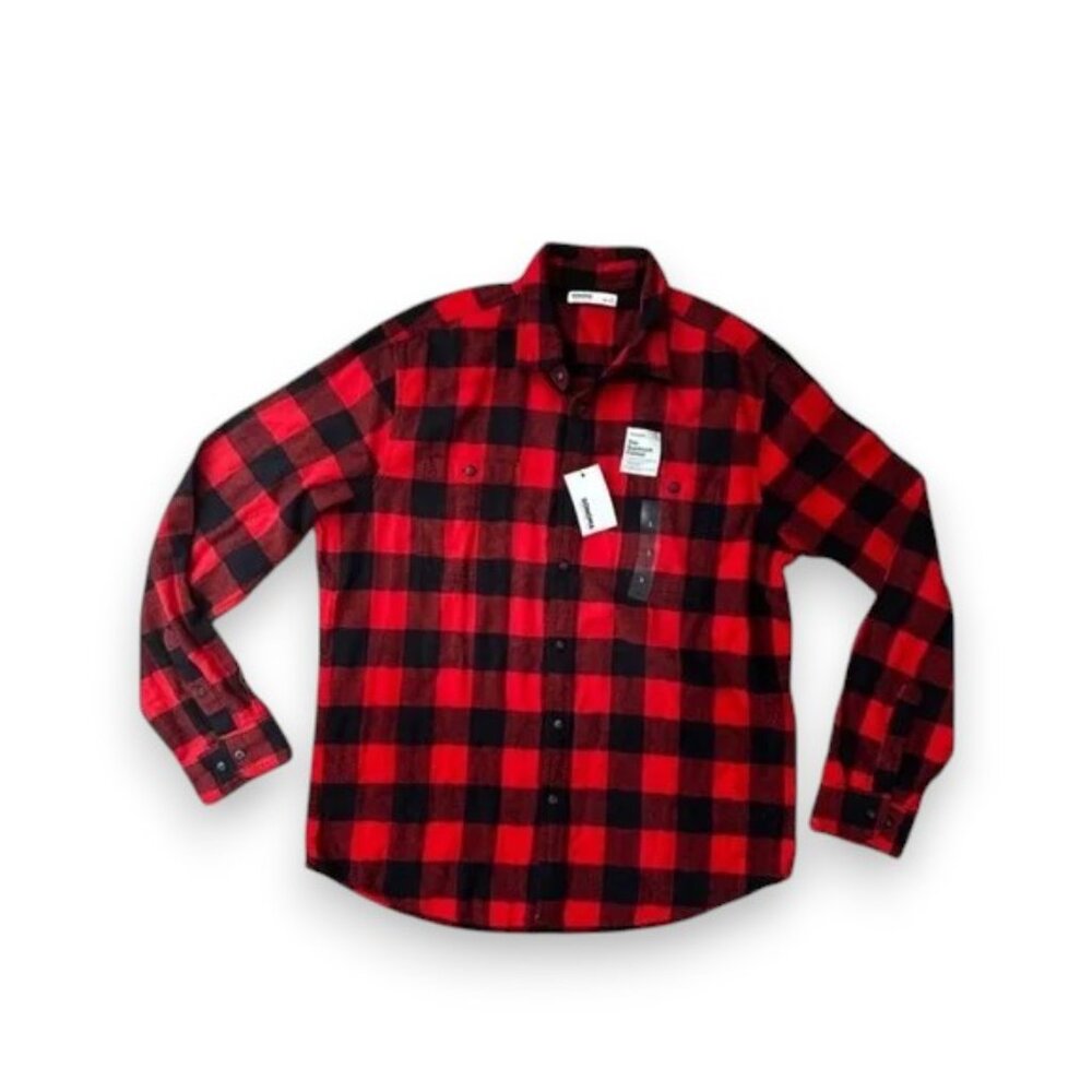 Sonoma Red and Black Casual Button Down Shirt